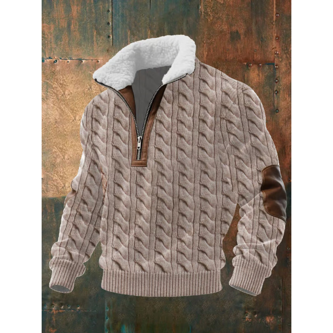 János - Magas nyakú fleece pulóver