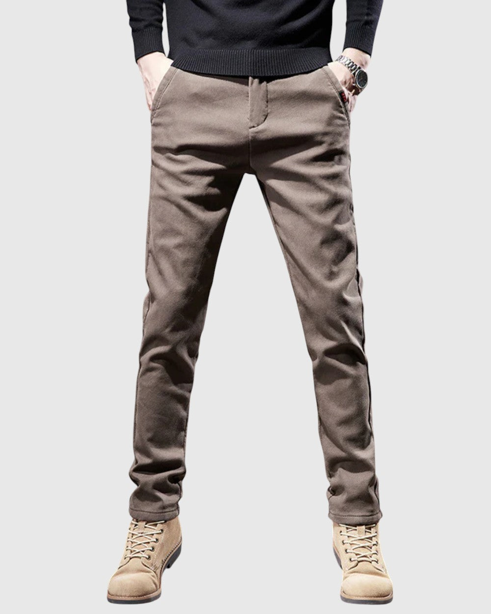 Krisztián | Slim Fit férfi pamutnadrág