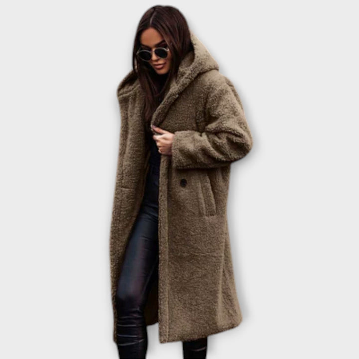 Jennifer | Luxus kapucnis gyapjú kabát
