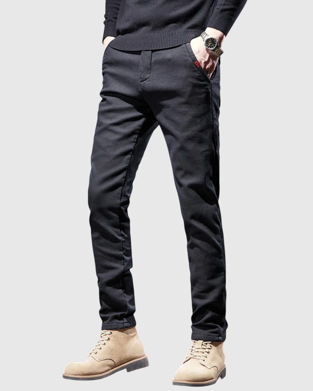 Krisztián | Slim Fit férfi pamutnadrág