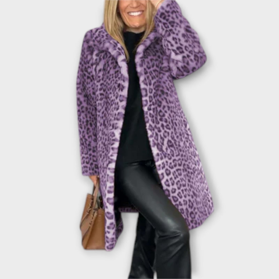 Amara | Leopárdmintás kabát meleg elegancia