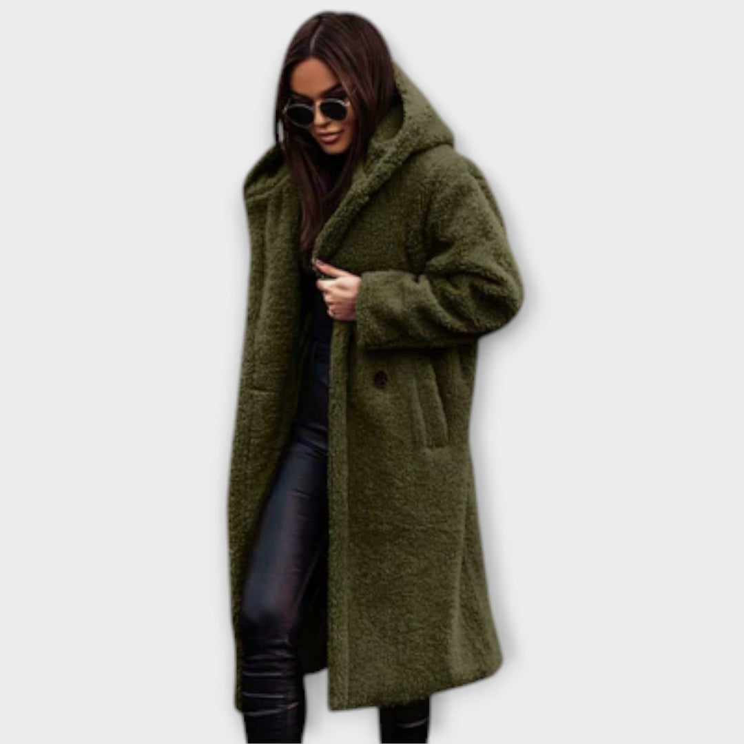 Jennifer | Luxus kapucnis gyapjú kabát