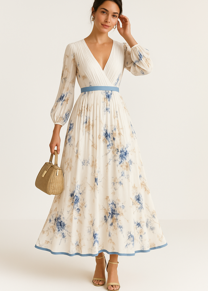 Katie | Rochie Maxi Florală Elegantă