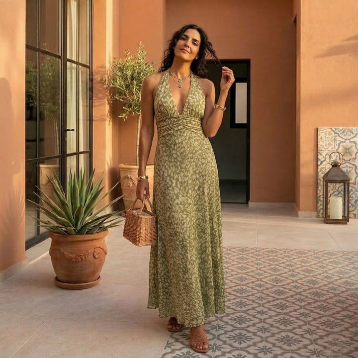 Chelsea · Rochie maxi cu fundiță la spate