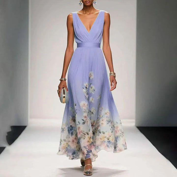 Arabella | Rochie Maxi Florală Fluidă