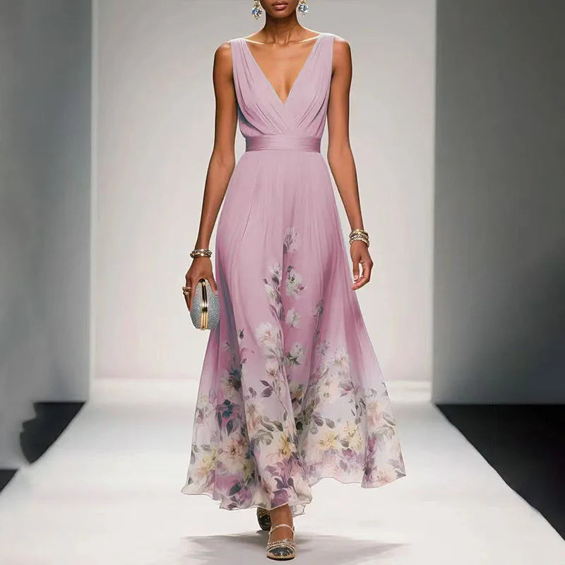 Arabella | Rochie Maxi Florală Fluidă