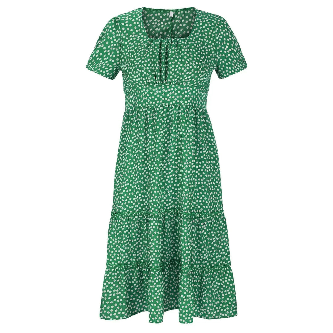 Julia | Rochie midi cu imprimeu floral
