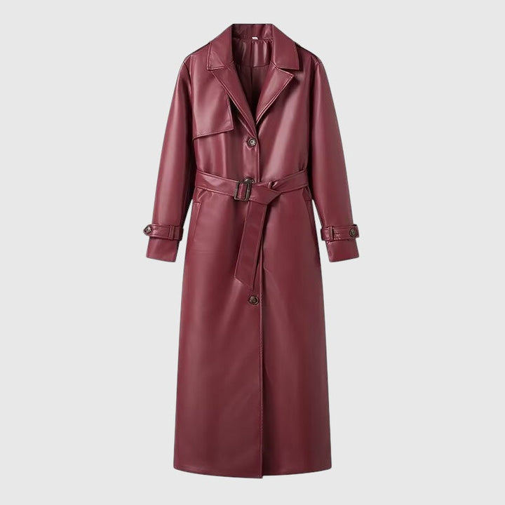 Zora | Elegáns gabardin kabát övvel